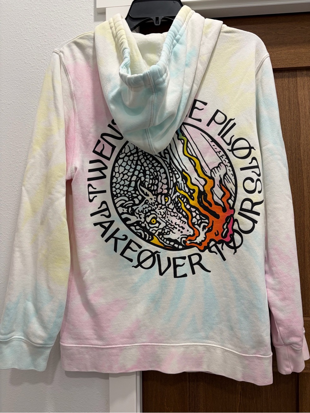 Twenty One Pilots Takeover Tour Pastel Tie-Dye Pullover Hoodie